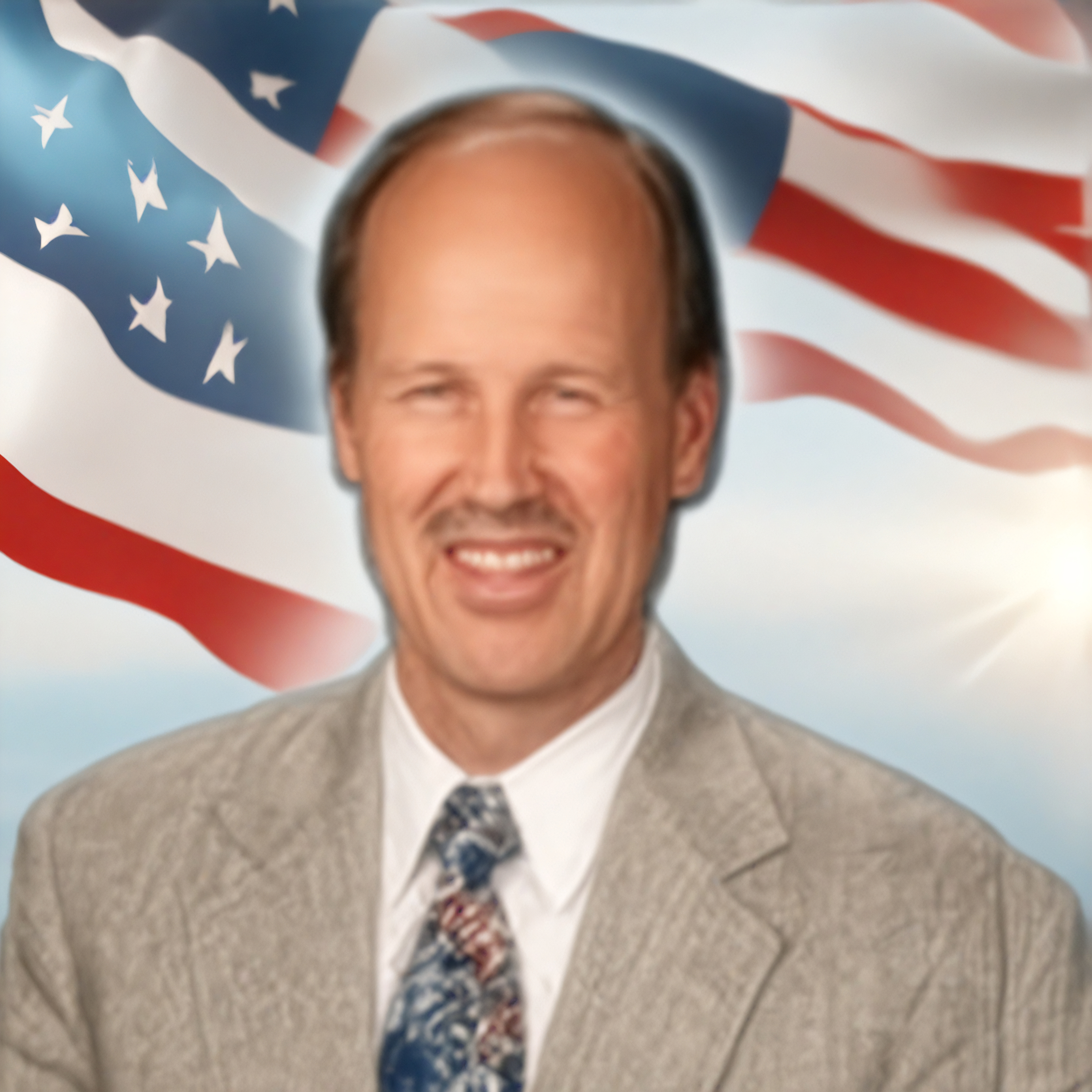 Gary Laine interviewing a veteran